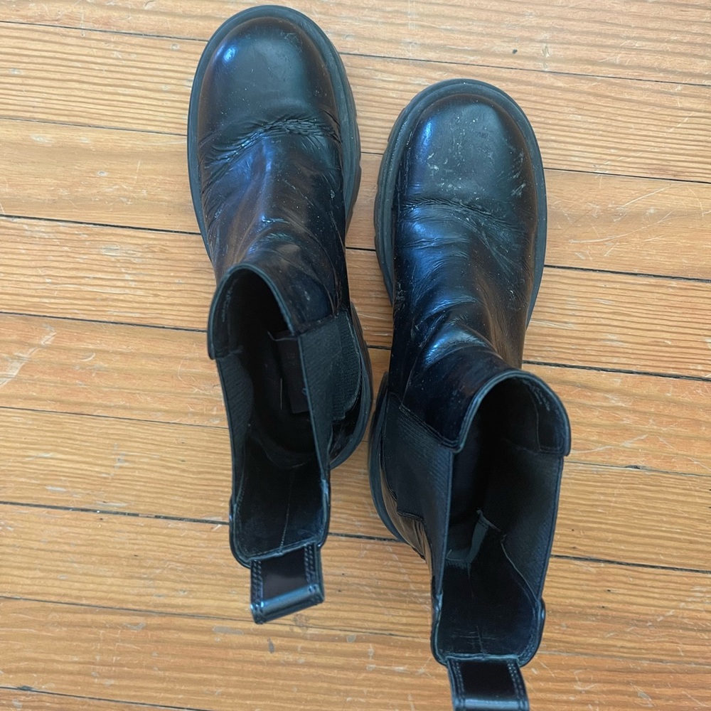 H&M booties with a platform